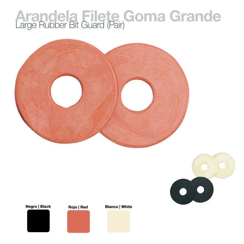 Arandela (galleta) goma TALLA CABALLO color negro (par) - Imagen 1