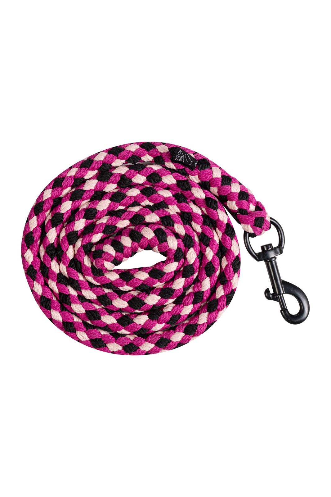 Cabezada cuadra con ramal HKM Sports Equipment Polly color magenta TALLA PONY - Imagen 2