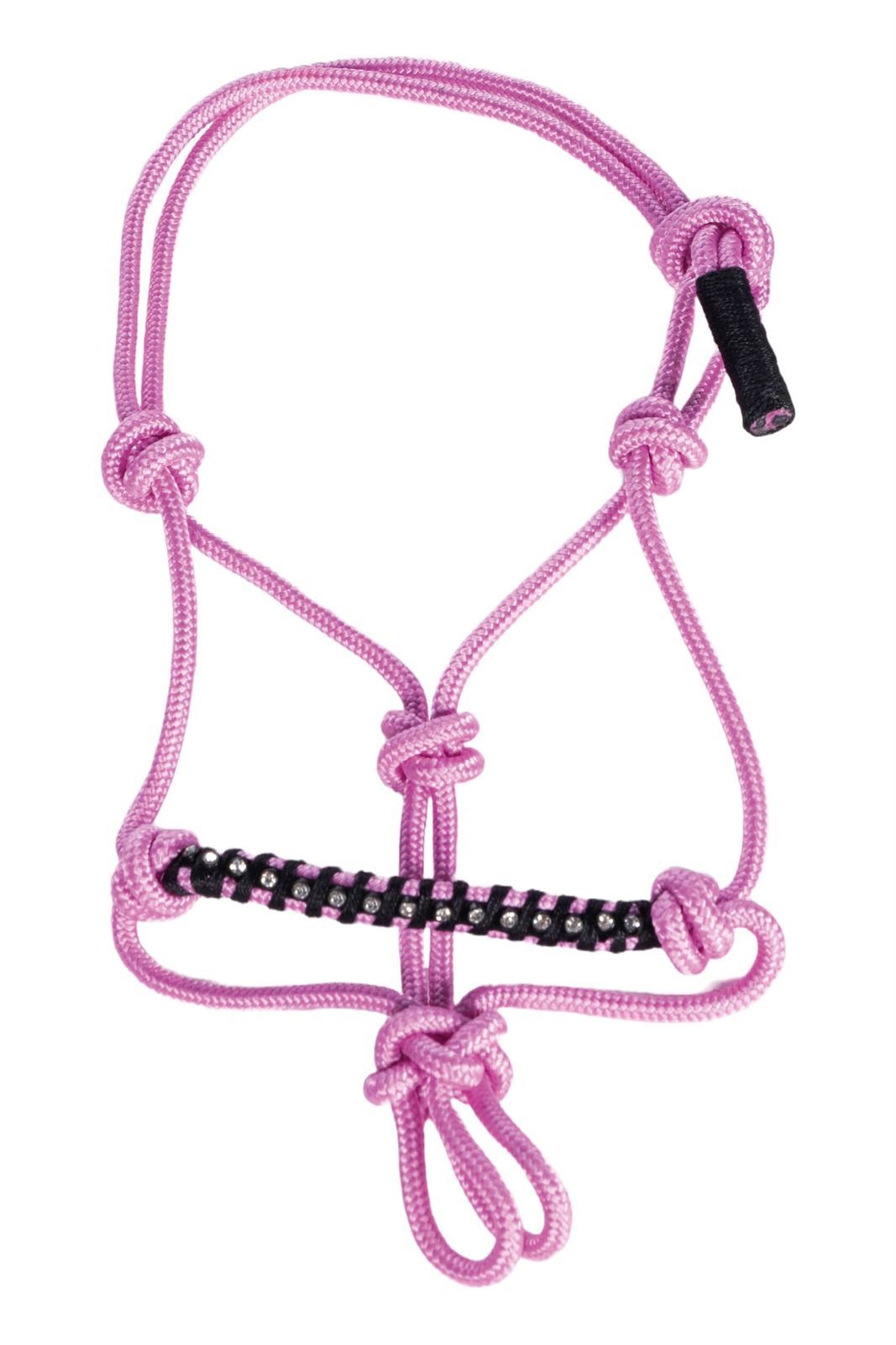 Cabezada cuadra de nudos Hobby Horsing HKM Sports Equipment color rosa - Imagen 1