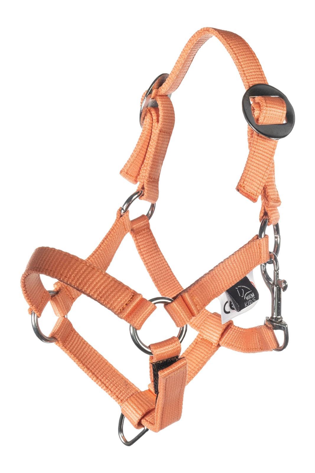 Cabezada cuadra y ramal Hobby Horsing HKM Sports Equipment color naranja - Imagen 2