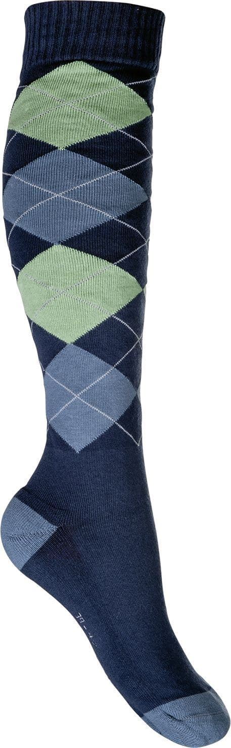 Calcetines gorditos HKM Sports Equipment color azul/verde talla 35/38 - Imagen 1