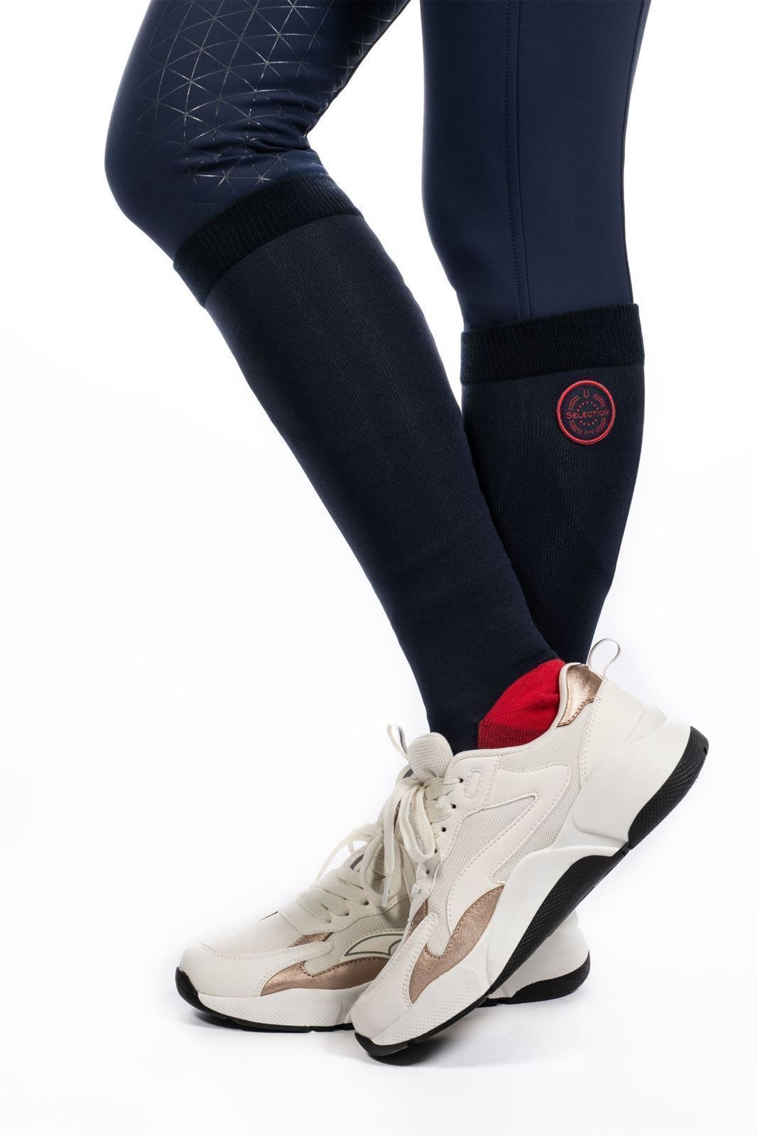 Calcetines HKM Sports Equipment Aruba color azul marino/rojo talla 35/38 - Imagen 3