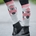 Calcetines HKM Sports Equipment Sydney color gris/rosa terracota 35/38 - Imagen 2