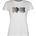 Camiseta HKM Sports Equipment Mirror blanca siluetas caballos colores - Imagen 1