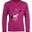 Camiseta HKM Sports Equipment niña Polly color magenta manga larga - Imagen 1