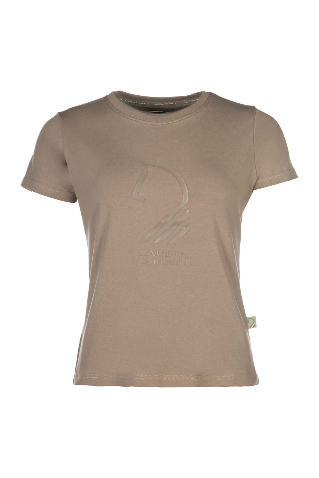 Camiseta LAURIA GARRELLI Livigno Horse Head color taupe - Imagen 1