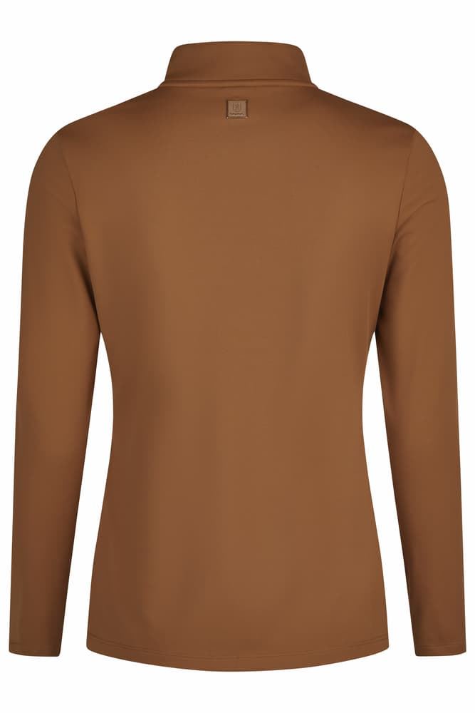 Camiseta técnica ESKADRON mujer color camel - Imagen 3