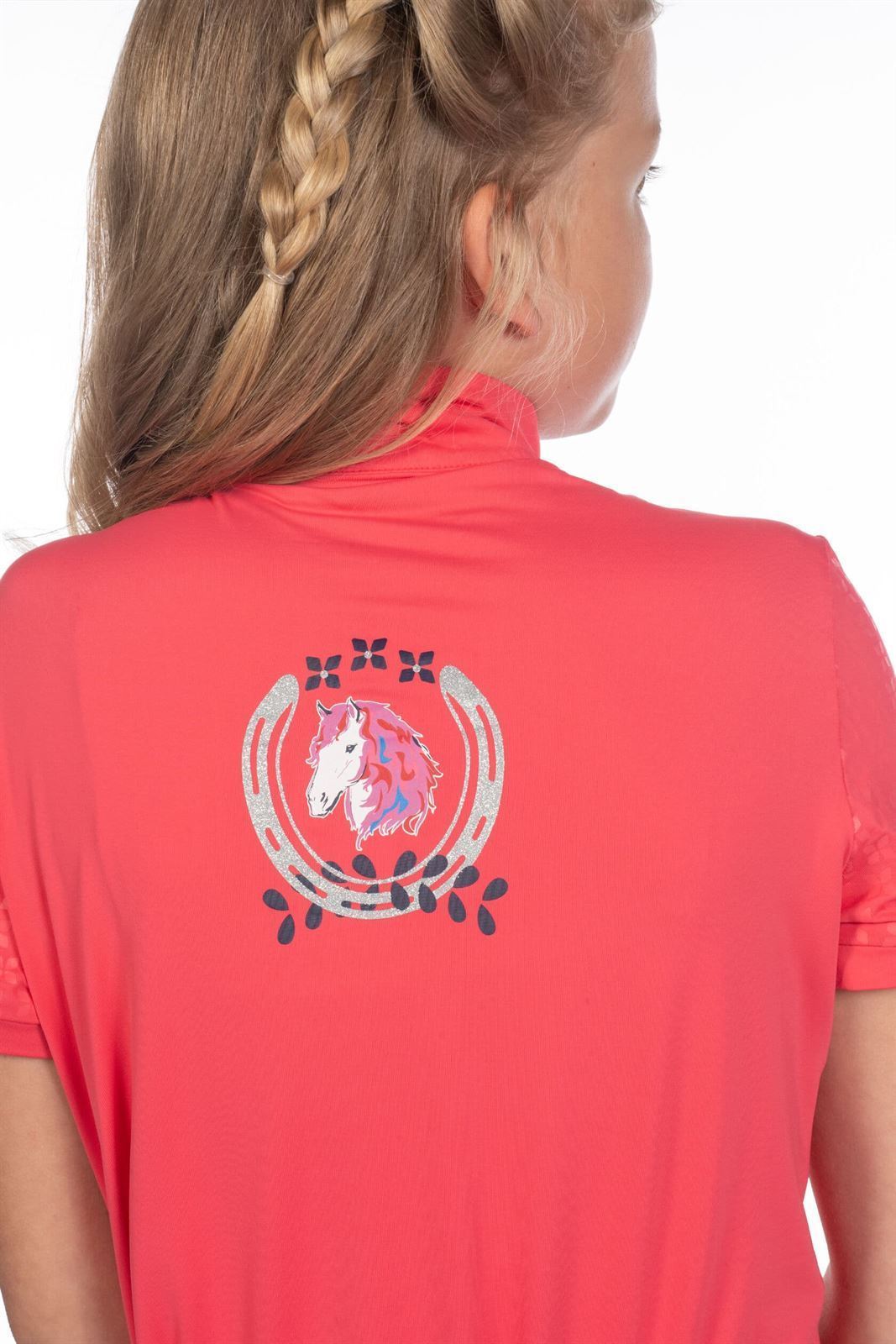 Camiseta técnica HKM Sports Equipment Aymee color rosa TALLA 140 (7-9 años) - Imagen 5