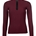 Camiseta técnica mujer HKM Sports Equipment LAURIA GARRELLI Livigno Ribbed color burdeos - Imagen 1