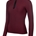 Camiseta técnica mujer HKM Sports Equipment LAURIA GARRELLI Livigno Ribbed color burdeos - Imagen 2