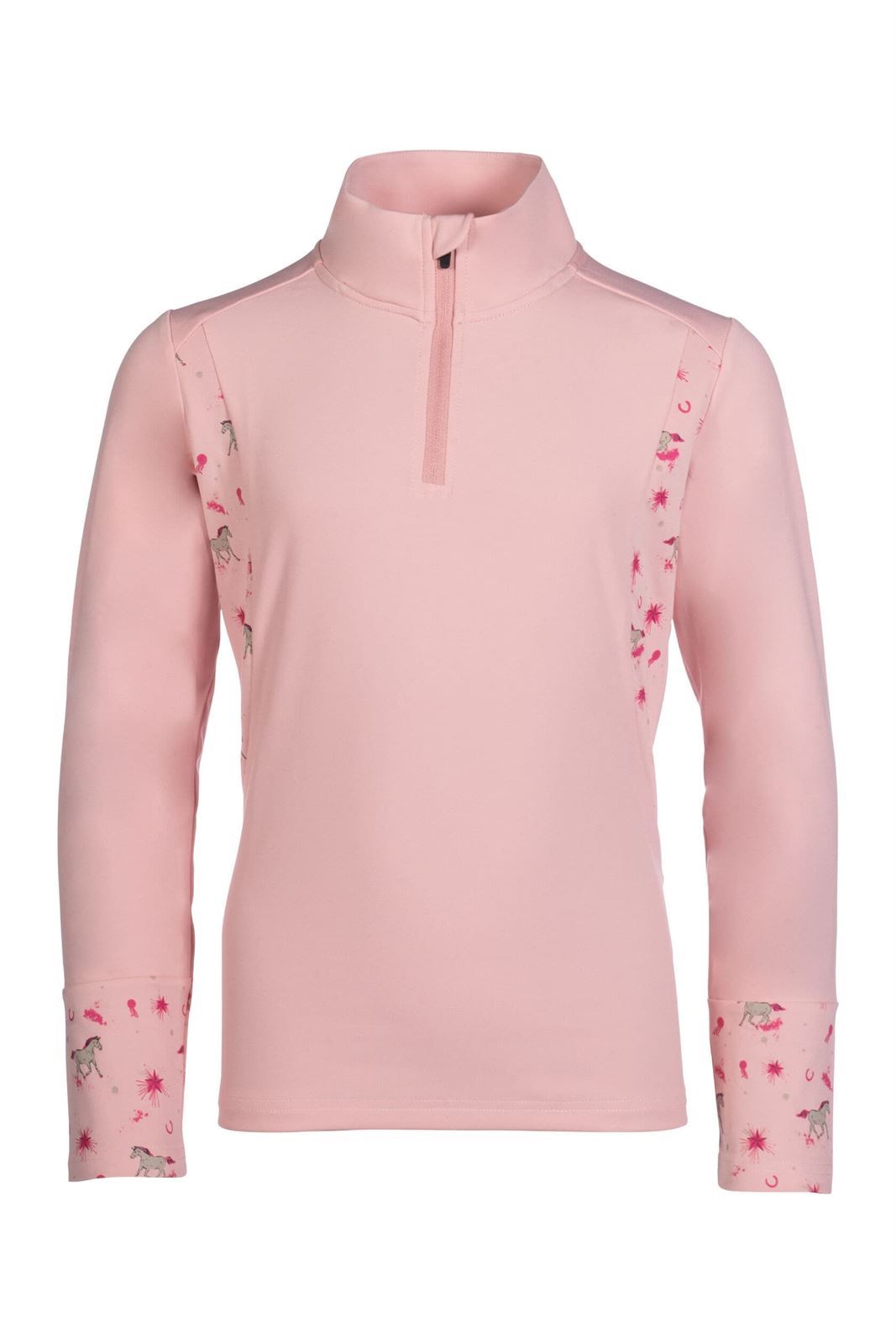 Camiseta técnica niña HKM Sports Equipment Polly color rosa - Imagen 1