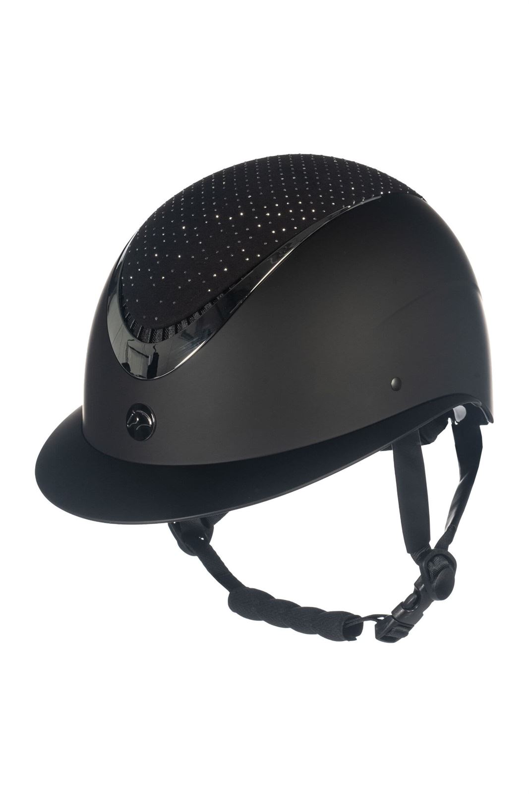 Casco HKM Sports Equipment Alarion Diamond color negro/plata talla M 55-57 cm - Imagen 1