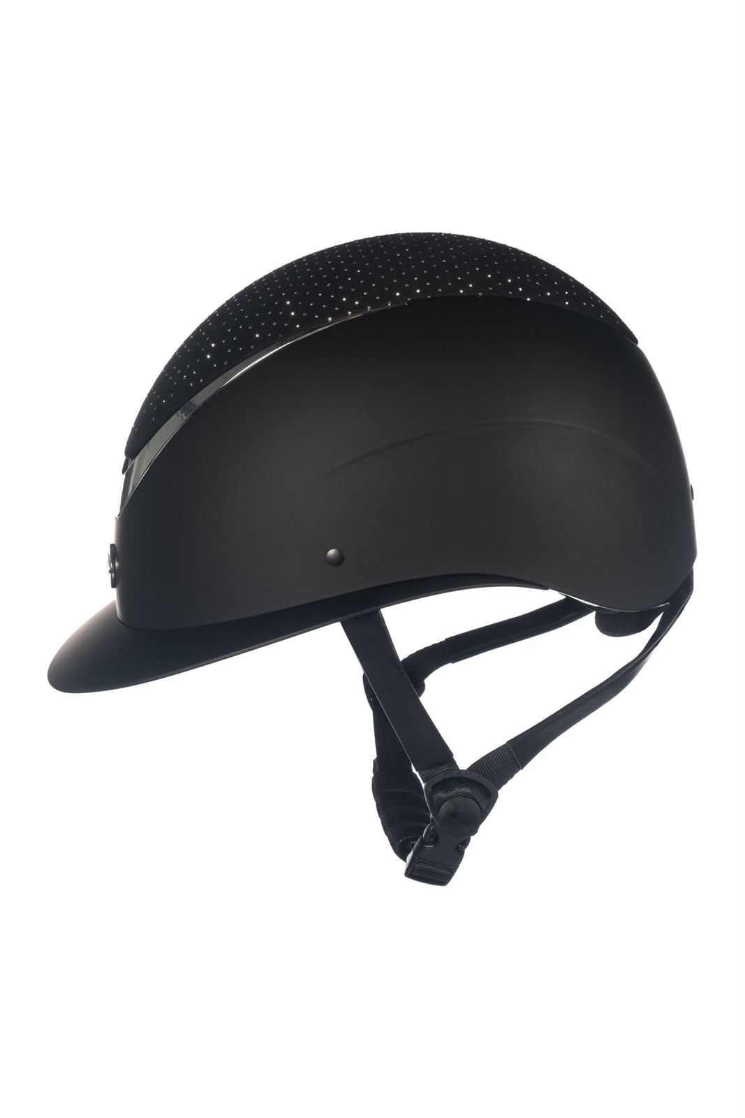 Casco HKM Sports Equipment Alarion Diamond color negro/plata talla M 55-57 cm - Imagen 2