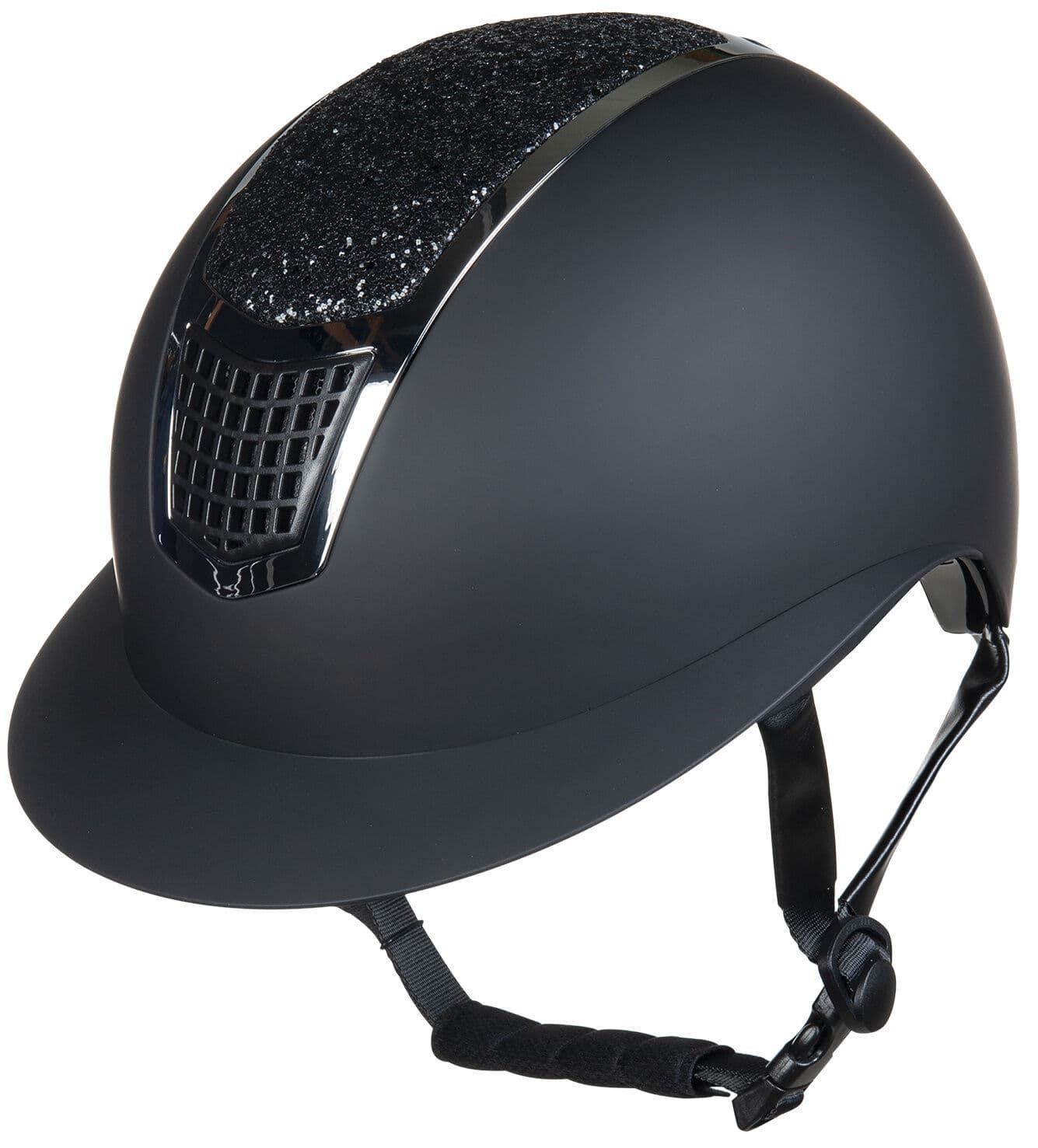 Casco HKM Sports Equipment Glamour Shield, negro/plata TALLA M - Imagen 1