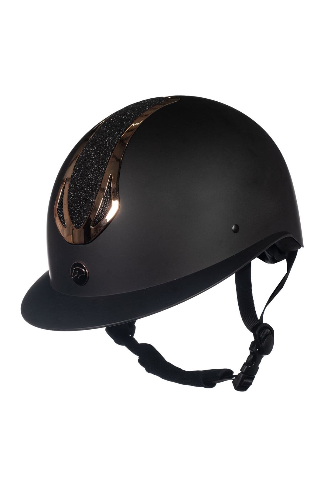 Casco HKM Sports Equipment Illusion color negro/rosegold talla M 55-57 cm - Imagen 1