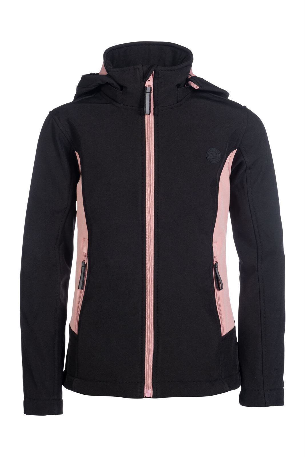 Chaqueta niña HKM Sports Equipment Softshell Polly negro/rosa TALLA 8-9 AÑOS - Imagen 6