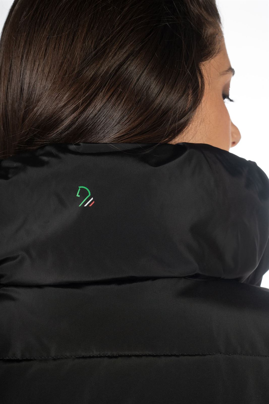 Chaquetón acolchado mujer LAURIA GARRELLI HKM Sports Equipment Livigno color negro con chaleco interior - Imagen 10