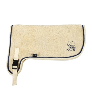 Conjunto de Mantilla y orejeras Hobby Horsing HKM Sports Equipment borreguito beige/azul marino - Imagen 2