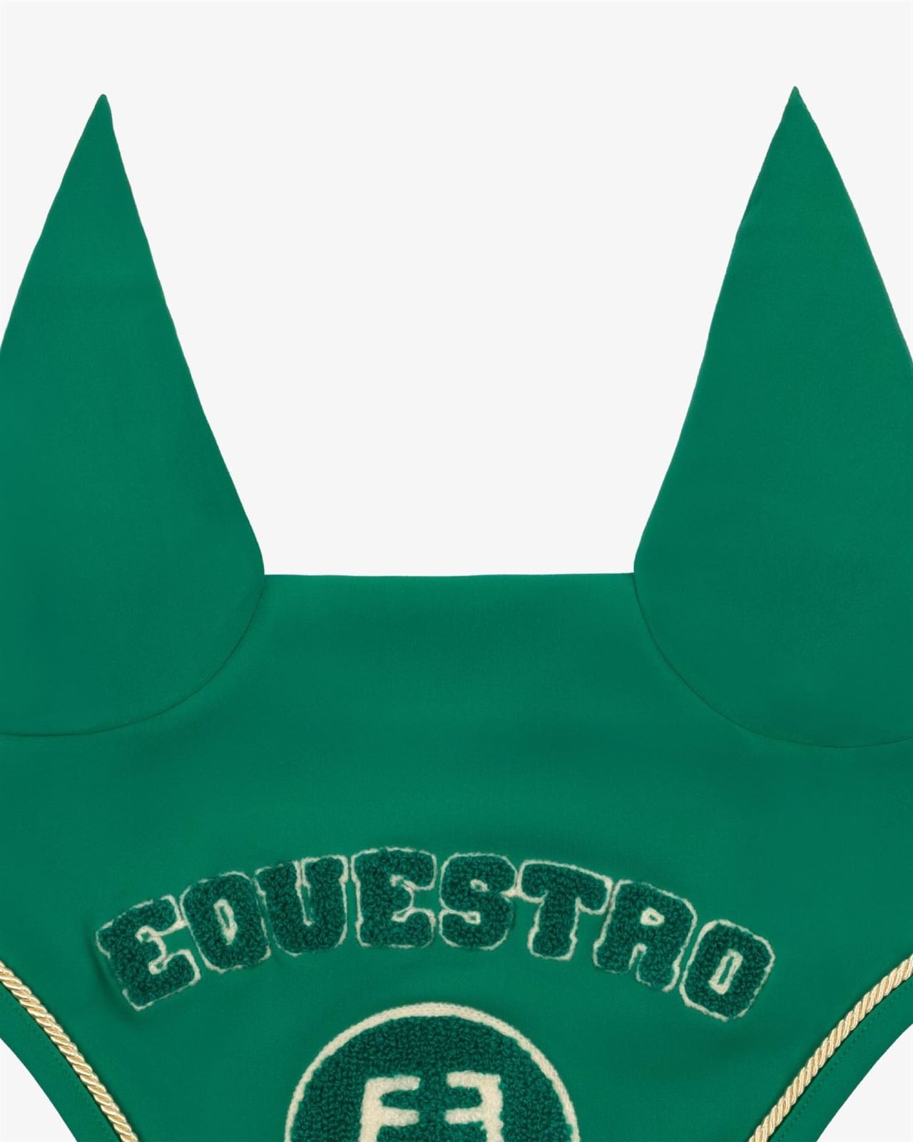 Conjunto EQUESTRO mantilla Uso General/salto y orejeras FULL color verde - Imagen 7