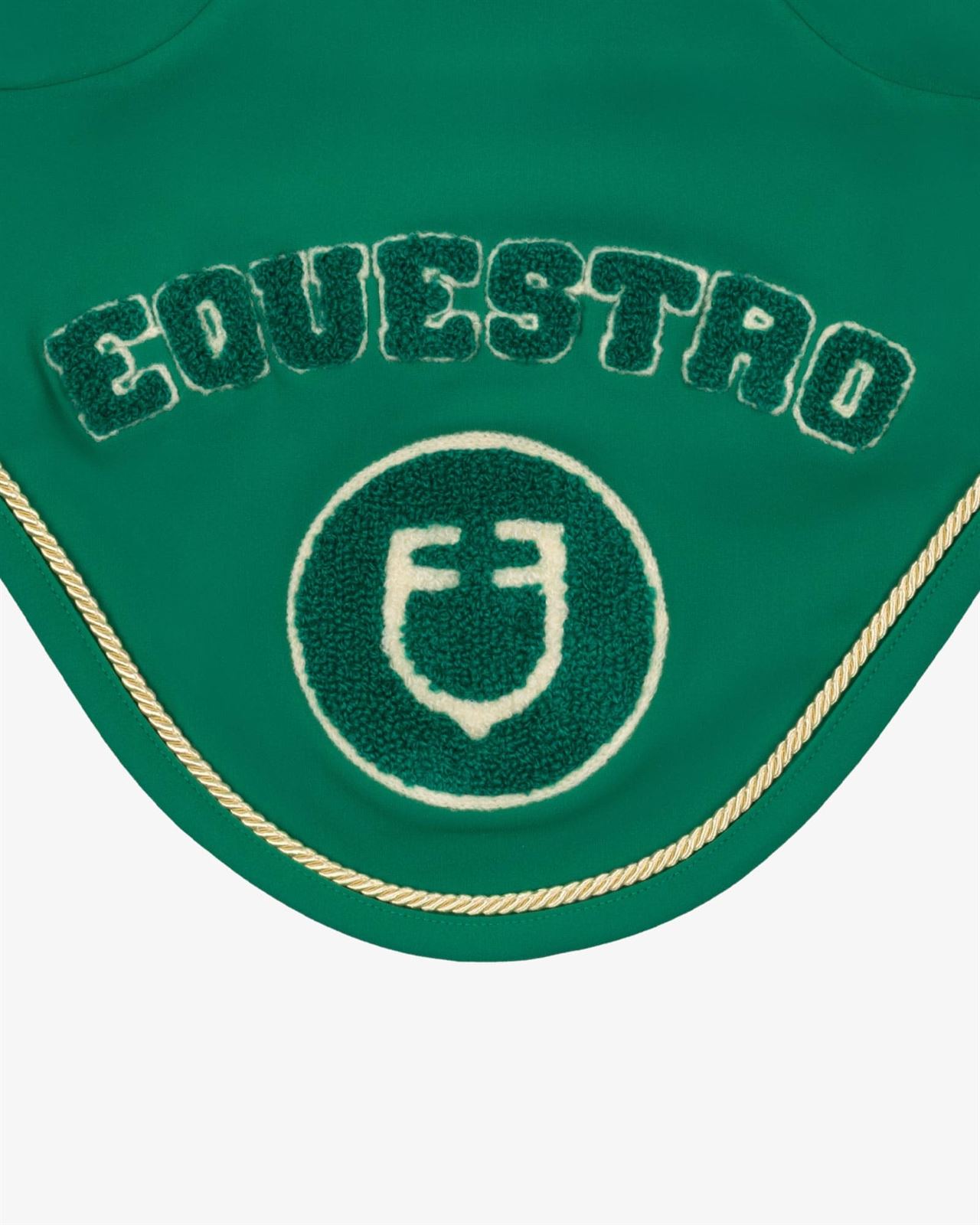 Conjunto EQUESTRO mantilla Uso General/salto y orejeras FULL color verde - Imagen 9