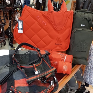 Conjunto ESKADRON mantilla Uso General/Salto y orejeras FULL color poppy red - Imagen 2