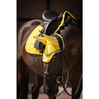 Conjunto LAURIA GARRELLI mantilla y orejeras Limone color amarillo USO GENERAL/SALTO - Imagen 2