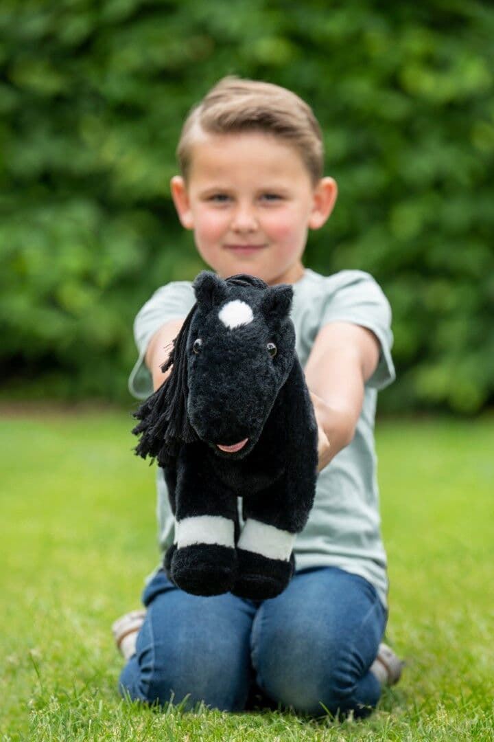 CUDDLE PONY Caballo peluche HKM Sports Equipment color negro - Imagen 5