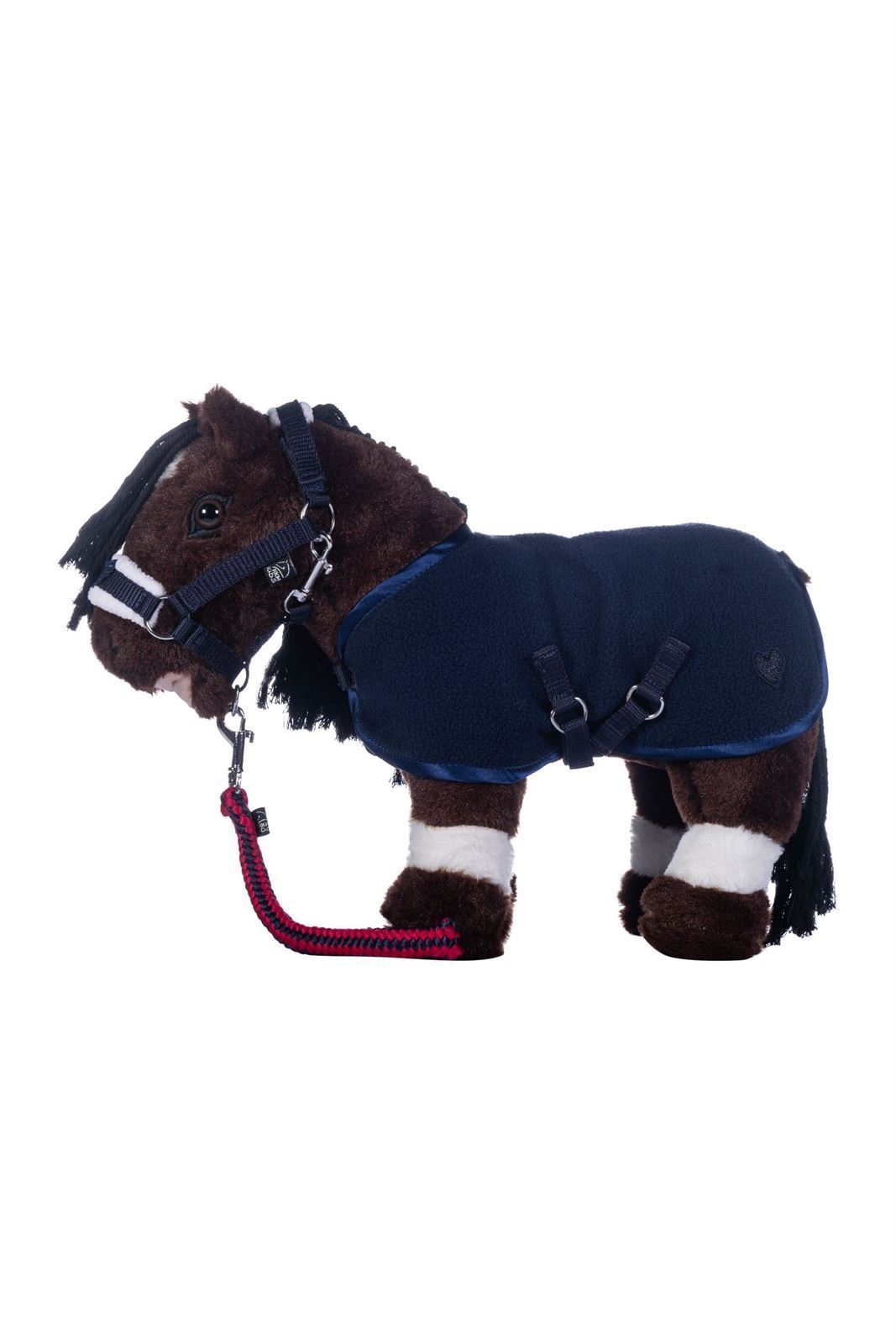 CUDDLE PONY Set accesorios HKM Sports Equipment Manta, cabezada y ramal, color azul marino - Imagen 2