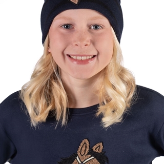 Gorro HKM Sports Equipment unisex azul marino (talla infantil) - Imagen 2