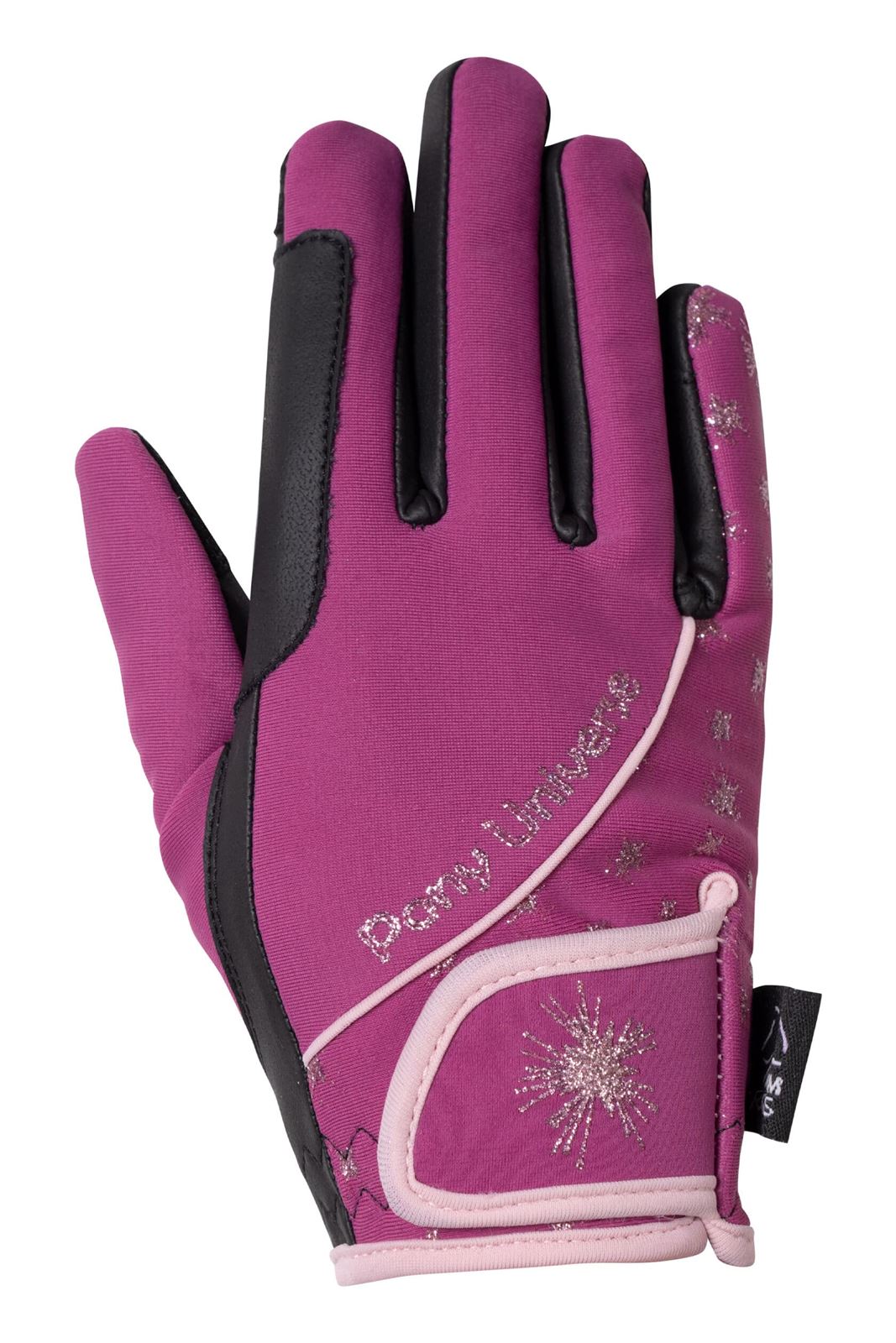 Guante de montar HKM Sports Equipment Polly color magenta MUY CALENTITO - Imagen 1