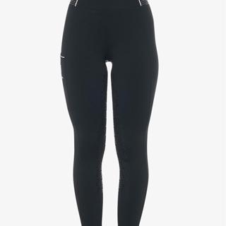 Legging EQUESTRO mujer, grip en culera color negro cristales TALLA S - Imagen 2