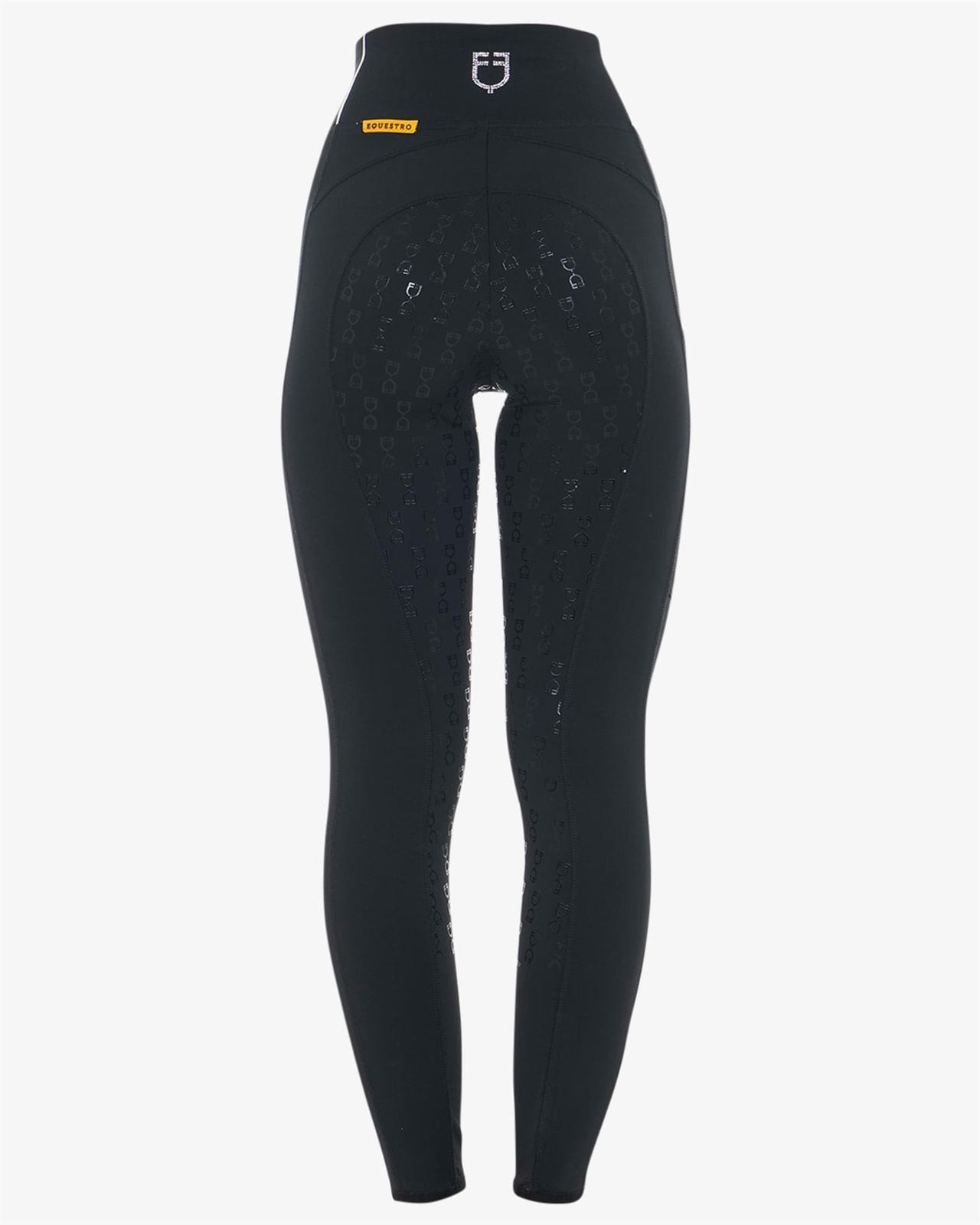 Legging EQUESTRO mujer, grip en culera color negro cristales TALLA S - Imagen 3