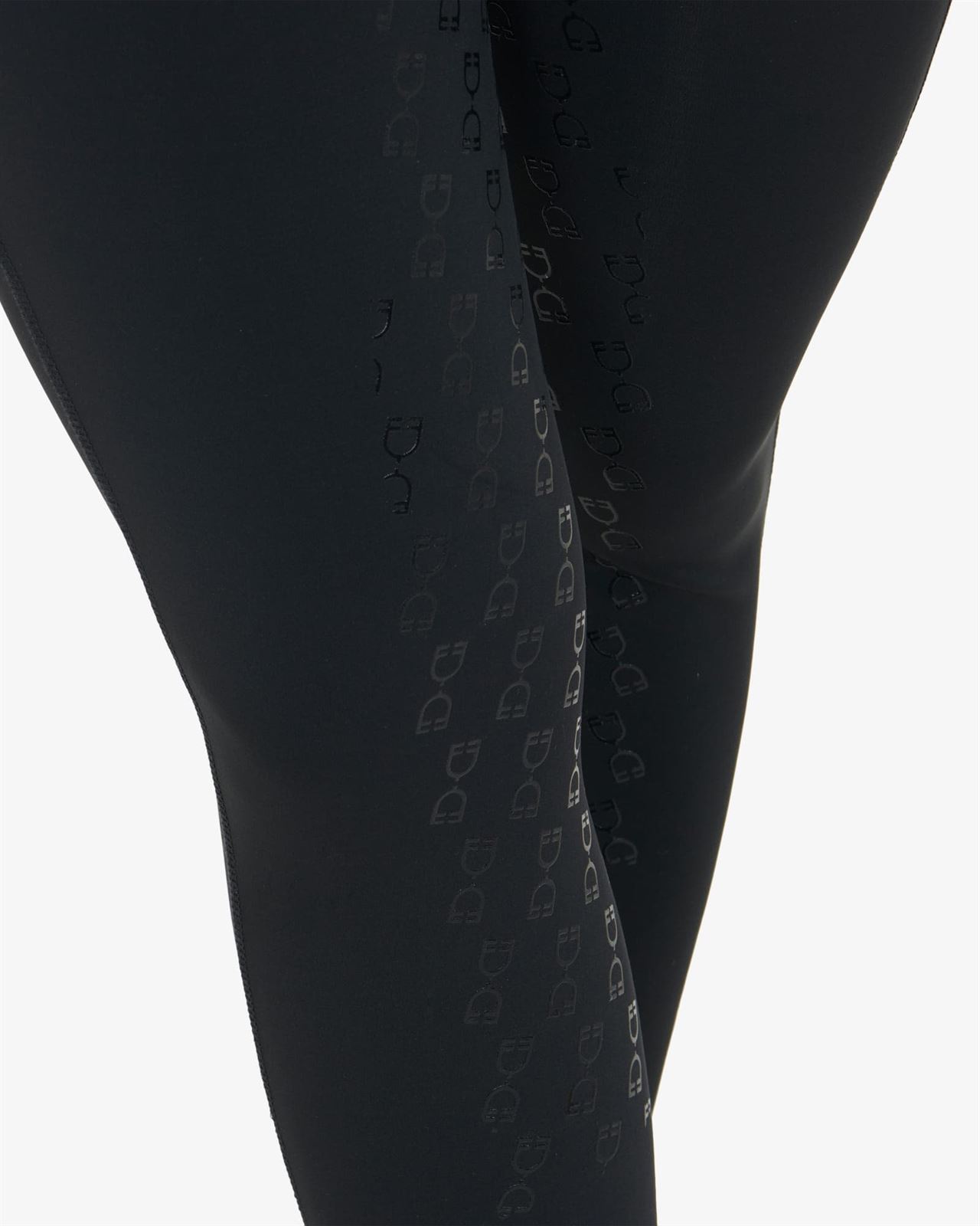 Legging EQUESTRO mujer, grip en culera color negro cristales TALLA S - Imagen 6