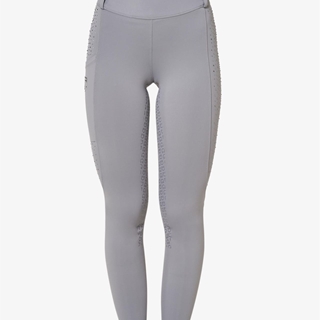 Legging EQUESTRO mujer gris con cristales grises TALLA S - Imagen 2