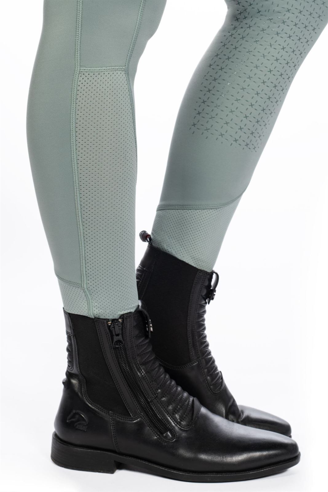 Legging HKM Sports Equipment mujer Harbour Island grip en culera color salvia TALLA 32/34 - Imagen 9