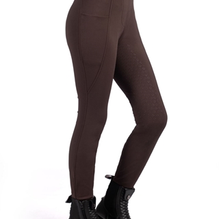 Legging HKM Sports Equipment niña Mia grip en culera color marrón TALLA 7-9 años - Imagen 2