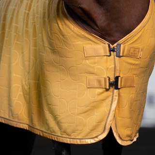 Manta polar ESKADRON color mostaza con estampado filetes TALLA 135 - Imagen 2