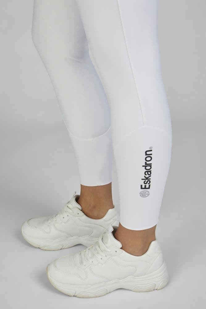 Pantalón mujer ESKADRON Dynamic culera grip color blanco - Imagen 6