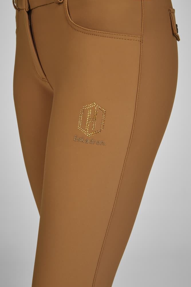 Pantalón mujer ESKADRON Heritage culera grip color camel - Imagen 1