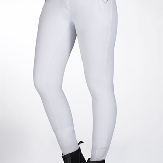Pantalón mujer HKM Sports Equipment Alexis culera de grip, color blanco TALLA 38 (DEFECTO) - Imagen 2