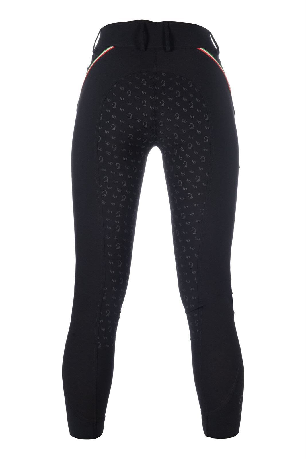 Pantalón mujer HKM Sports Equipment LAURIA GARRELLI Livigno Sportive culera de grip, color negro - Imagen 3