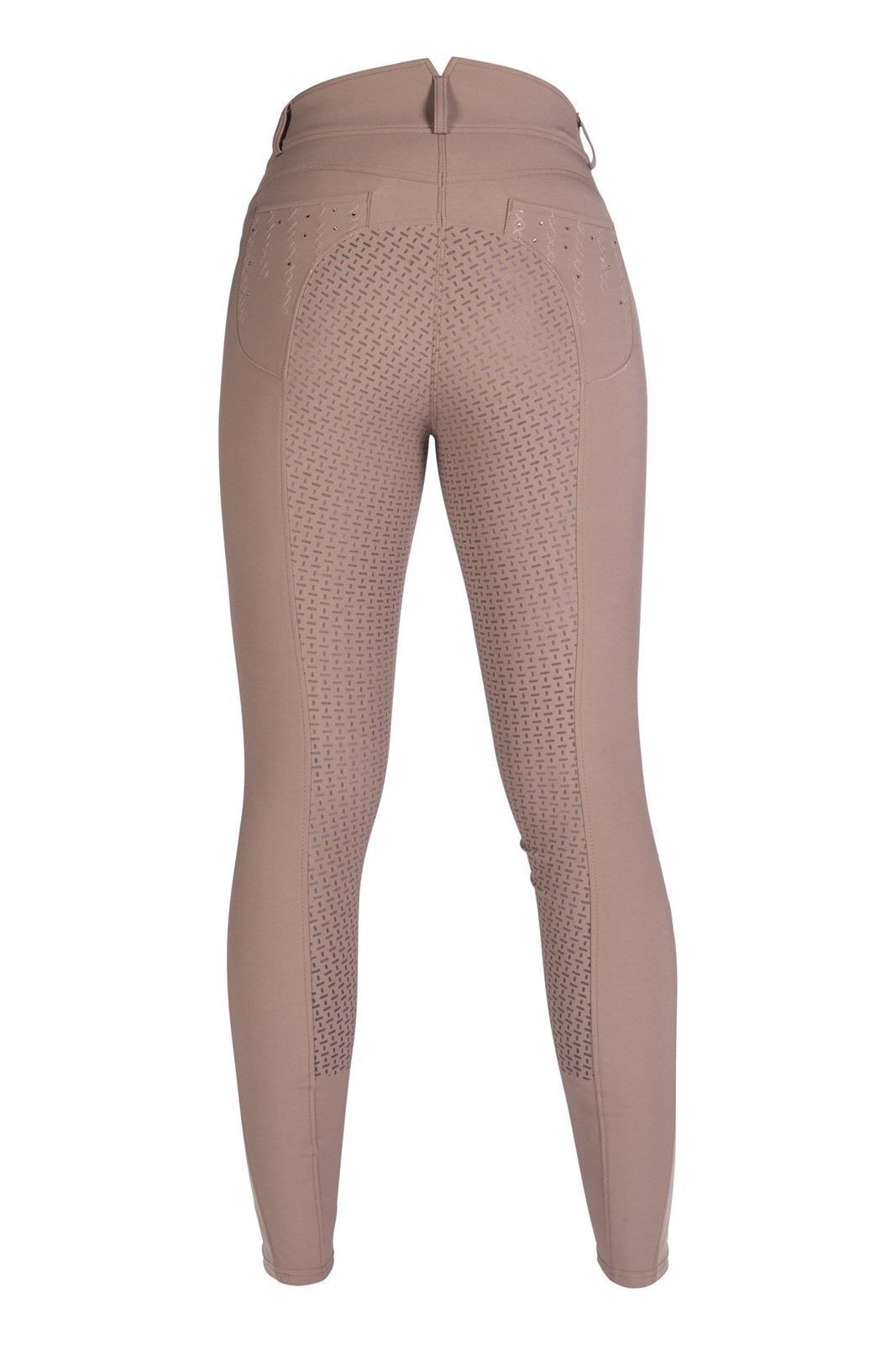 Pantalón mujer HKM Sports Equipment Lavender Bay  culera silicona, color taupe TALLA 38 - Imagen 2