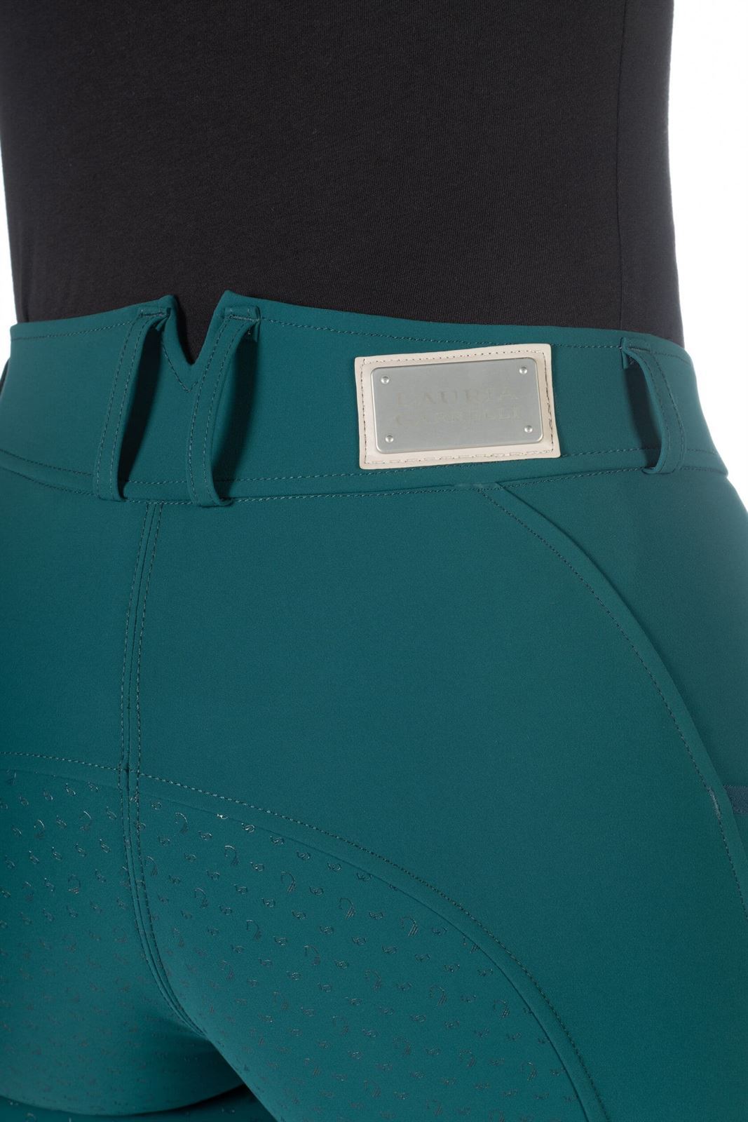 Pantalón mujer LAURIA GARRELLI HKM Sports Equipment Livigno culera de grip, color verde - Imagen 9