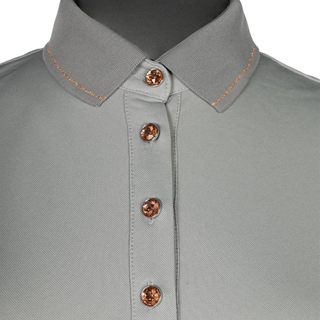 Polo mujer HKM Sports Equipment Rosegold Glamour color gris/rosegold TALLA M - Imagen 2