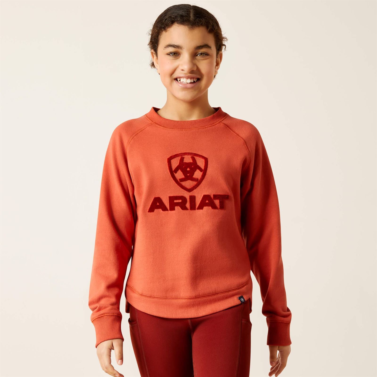 Sudadera ARIAT Benicia niñ@ unisex color azafrán (tallaje infantil) TALLA 10 AÑOS - Imagen 2