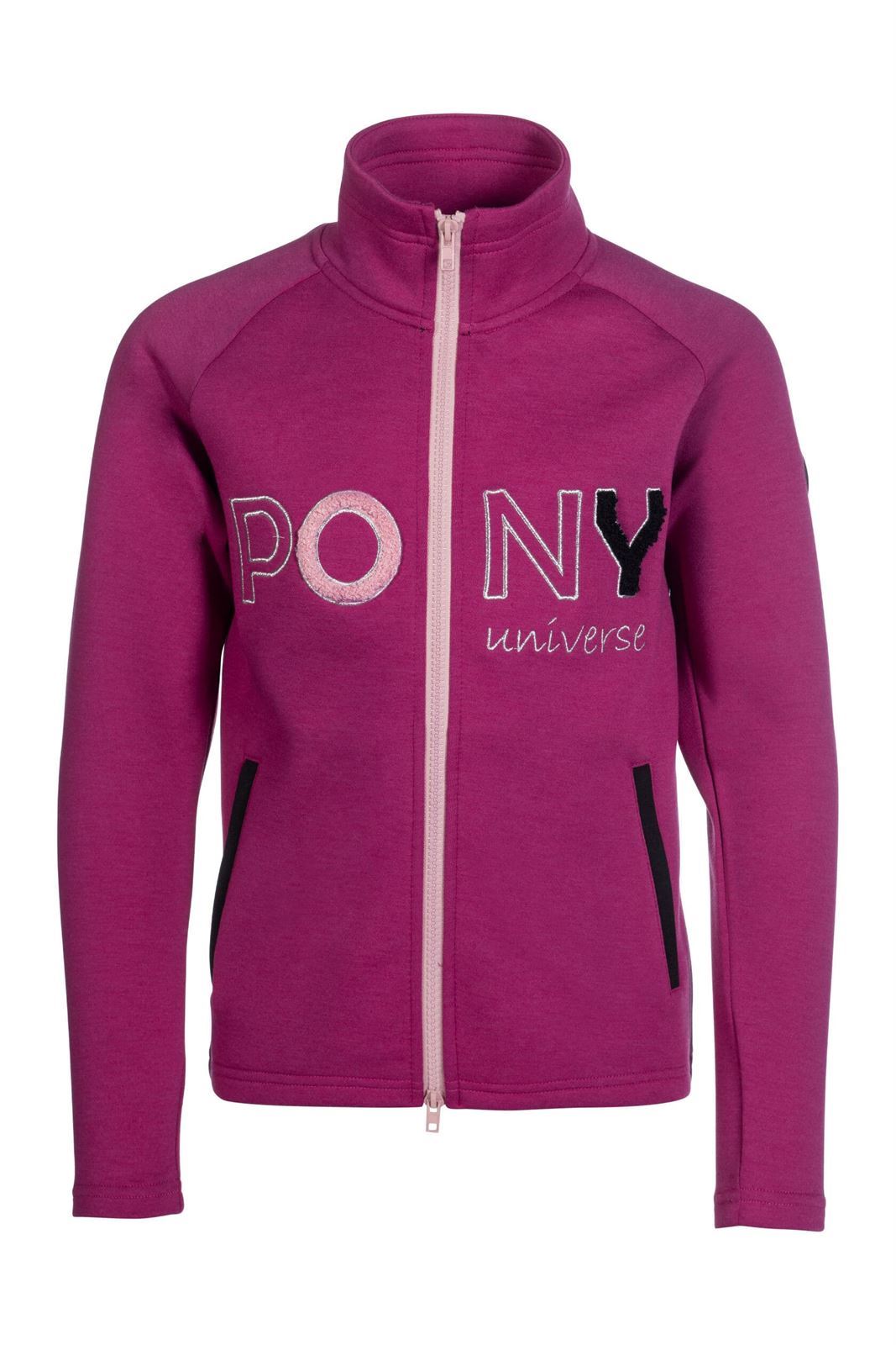 Sudadera cremallera niña HKM Sports Equipment Polly color magenta - Imagen 1