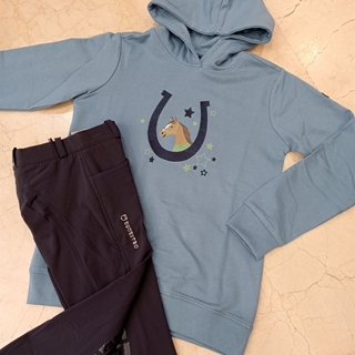 Sudadera HKM Sports Equipment unisex color azul TALLA 7-9 años - Imagen 2