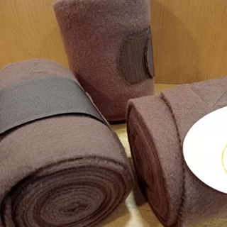 Vendas ZALDI polares, 2,5 metros, juego de 4, color marrón - Imagen 2