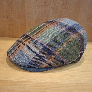 Visera BEIRETS de lana, cuadros caldero/rosa/gris/verde/beige - Imagen 2